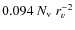 $0.094~N_{\rm
v}~r_{v}^{-2}$