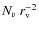 $N_{v}~r_{\rm
v}^{-2}$