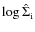 $\log\hat\Sigma_{\rm i}$