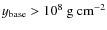$y_{\rm base} > 10^8~{\rm g~cm}^{-2}$