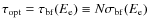 $\tau_{\rm opt} =
\tau_{\rm bf}(E_{\rm e}) \equiv N \sigma_{\rm bf}(E_{\rm e})$