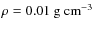 $\rho =0.01~{\rm g~cm}^{-3}$