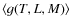 $\langle g(T,L,M) \rangle$