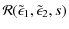 $\displaystyle %
{\cal R}(\tilde{\epsilon}_1,\tilde{\epsilon}_2,s)$