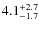 $4.1^{\rm +2.7}_{-1.7}$