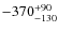 $-370^{\rm +90}_{-130}$