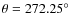 $\theta=272.25\hbox{$^\circ$ }$