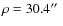 $\rho=30.4\hbox{$^{\prime\prime}$ }$