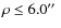 $\rho \le 6.0\hbox {$^{\prime \prime }$ }$