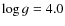 $\log{g} = 4.0$
