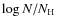 $\log{N/N_{\rm H}}$