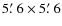 $5\hbox{$.\mkern-4mu^\prime$ }6
\times 5\hbox{$.\mkern-4mu^\prime$ }6$