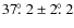 $37\hbox{$.\!\!^\circ$ }2\pm2\hbox{$.\!\!^\circ$ }2$
