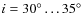 $i=30^\circ \dots 35^\circ$