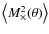 $\left\langle M_\times^2(\theta) \right\rangle$