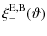 $\displaystyle \xi_-^{\rm E,B}(\vartheta)$