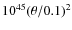 $10^{45} (\theta/0.1)^2$