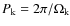 $P_{\rm k}=2\pi/\Omega_{\rm k}$
