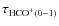 $\tau_{{\rm HCO}^{+}
(0-1)}$