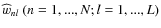 $\widehat {w}_{nl}~(n=1,...,N;l=1,...,L)$