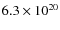 $6.3\times 10^{20}$