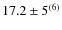 $17.2\pm5^{(6)}$