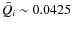 $\bar Q_i\sim0.0425$