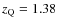 $z_{\rm Q} = 1.38$