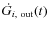 $\dot{G}_{i,~{\rm out}}(t)$