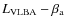 $L_{\rm VLBA}-\beta_{\rm a}$