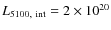 $L_{\rm 5100,~int}=2\times10^{20}$