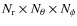 $N_{\rm r} \times N _\theta \times N_\phi$