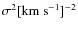$\sigma^2 [{\rm km~s^{-1}}]^{-2}$