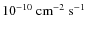 $10^{-10}~\ensuremath{{\rm cm}^{-2}~{\rm s}^{-1}} $
