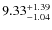 $9.33^{\rm +1.39}_{-1.04}$