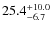 $25.4^{\rm +10.0}_{-6.7}$