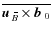 $\overline{\mbox{$\vec{u}$ } {}_{\hspace*{-1.1pt}\,\hspace{.3mm}\overline{\!\hspace{-.3mm}B}}\times\mbox{$\vec{b}$ } {}_0}$