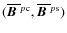 $(\overline{\mbox{\boldmath$B$ }}{}^{p\rm c},\overline{\mbox{\boldmath$B$ }}{}^{p\rm s})$