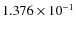 $1.376\times 10^{-1}$