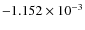 $-1.152\times 10^{-3}$