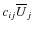 $c_{ij} \overline{U}_j$