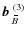 $\mbox{$\vec{b}$ } {}_{\hspace*{-1.1pt}\,\hspace{.3mm}\overline{\!\hspace{-.3mm}B}}^{(3)}$
