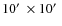 $10\hbox{$^\prime$ }\times 10\hbox{$^\prime$ }$