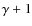 $\gamma+1$