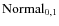${\rm Normal}_{0,1}$
