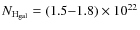 $N_{\rm H_{\rm gal}}=(1.5{-}1.8)\times 10^{22}$