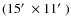 $(15\hbox {$^\prime $ }\times 11\hbox {$^\prime $ })$