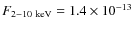$F_{2{-}10~{\rm keV}} = 1.4 \times 10^{-13}$