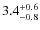 $\rm 3.4_{-0.8}^{+0.6} $