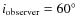 $i_{\rm observer} = 60^\circ$